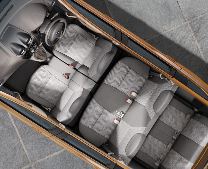 Datsun Go+ Interior Cabin Top View