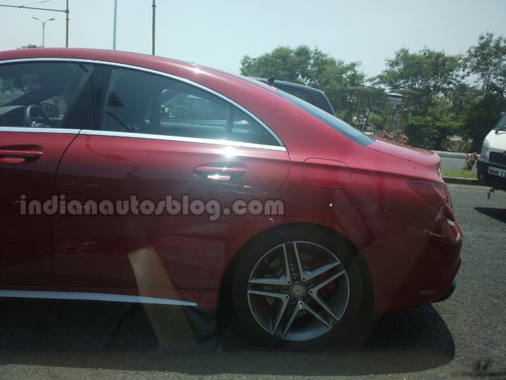 Mercedes-CLA-45-AMG-spied-in-India-rear