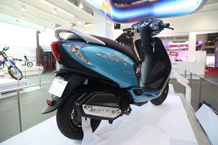 TVS Scooty Zest Rear Right Quarter