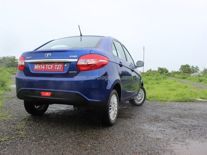 2014 Tata Zest Rear Right Quarter