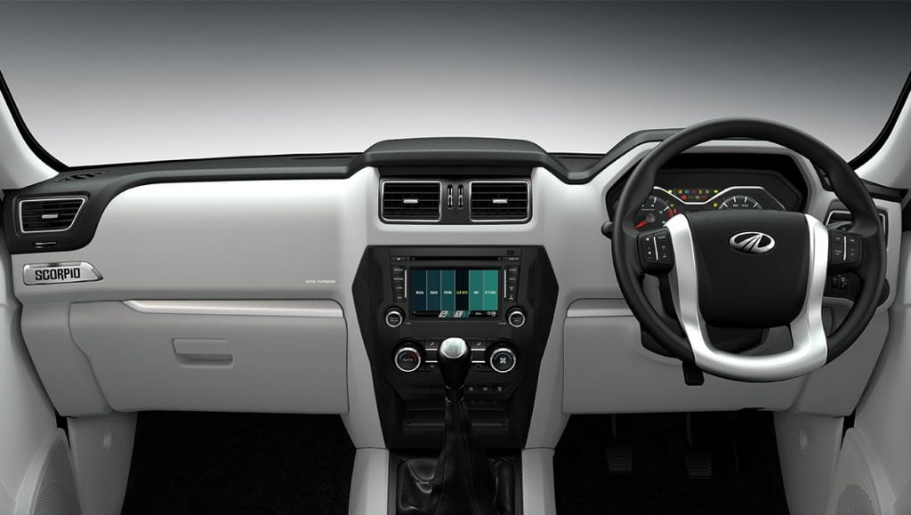 mahindra scorpio s10 music system price