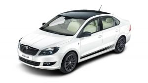 Skoda Rapid Facelift Front Left Quarter Top Angle