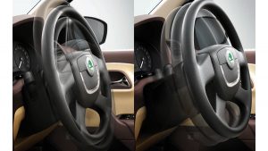 Skoda Rapid Facelift Interior Tilt and telescopic Adjust Steering