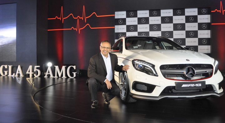 Mr.Eberhard Kern, Managing Director & CEO, Mercedes-Benz India at the launch of GLA 45 AMG 4Matic in Mumbai_1