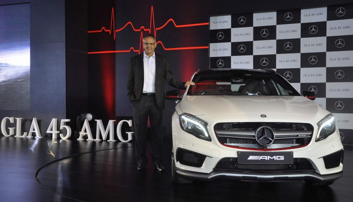 Mr.Eberhard Kern, Managing Director & CEO, Mercedes-Benz India at the launch of GLA 45 AMG 4Matic in Mumbai_3