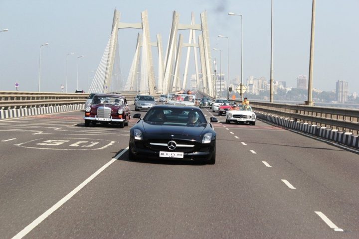 Mercedes-Classic-Car-Rally-Mumbai-SLS-AMG