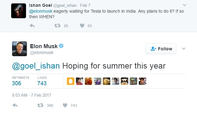 tesla india launch