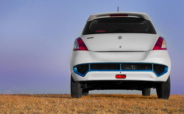 modified maruti swift rear