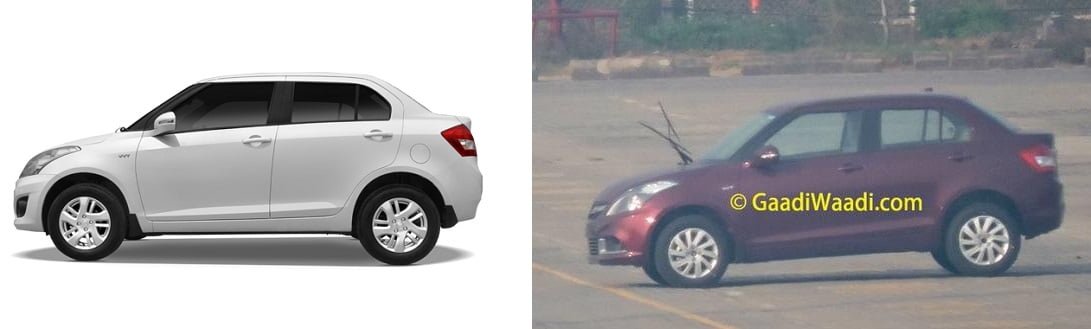 2015 Maruti Swift Dzire Old vs New model