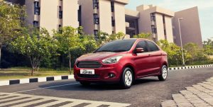 Ford figo aspire red exterior front pics 2