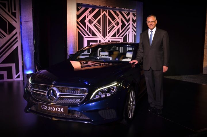 Mr. Eberhard Kern, Managing Director and CEO, Mercedes-Benz India with New CLS 250 CDI 