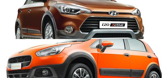 i20 Active vs Fiat Avventura