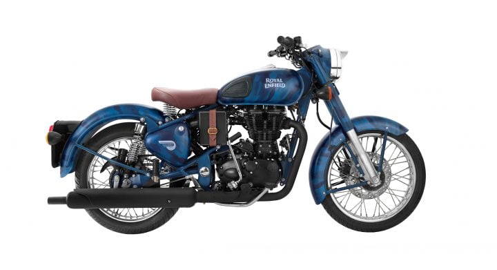 Royal Enfield Classic 500 Squadron Blue Side