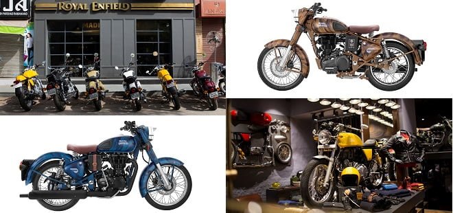 Royal Enfield Store and se bike