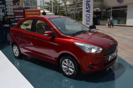 Ford figo aspire pics front angle red