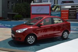 Ford figo aspire pics red front angle