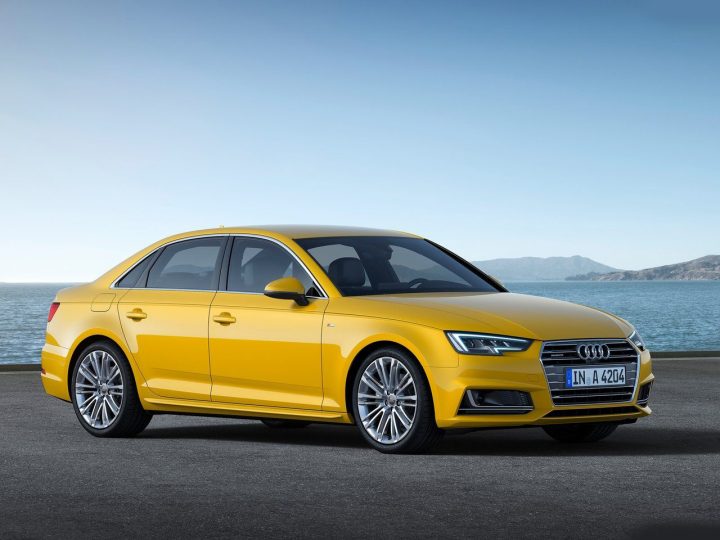 new model 2016 audi a4 india _Yellow_Front-Angle