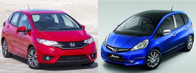 Honda Jazz old vs new