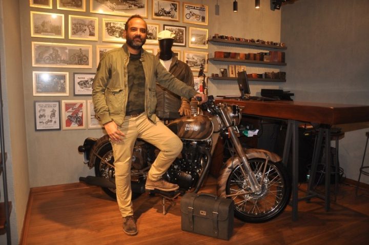 Mr Rudratej Singh President Royal Enfield with Limited Edition Despatch Rider