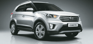 Hyundai creta india white front