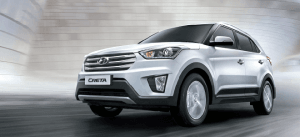 Hyundai creta india white front motion