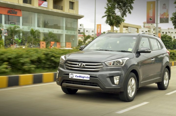 Hyundai Tucson vs Creta Comparison- Price in India, Specifications hyundai-creta-test-drive-review-front-angle-action-pics