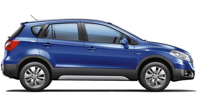 Maruti s cross blue side cover`