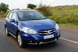 Maruti suzuki s cross front three quarter blue pics