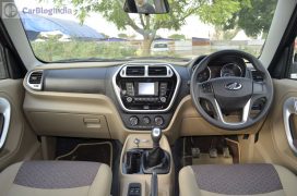 mahindra-tuv300-test-drive-review-black-dashboard