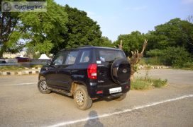 mahindra-tuv300-test-drive-review-black-rear-angle-2