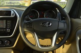 mahindra-tuv300-test-drive-review-black-steering