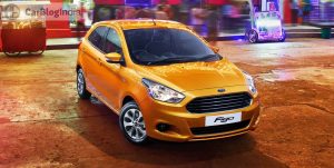 New ford figo front three quarter pics orange 2