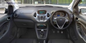 New ford figo interior pics black grey dashboard 2