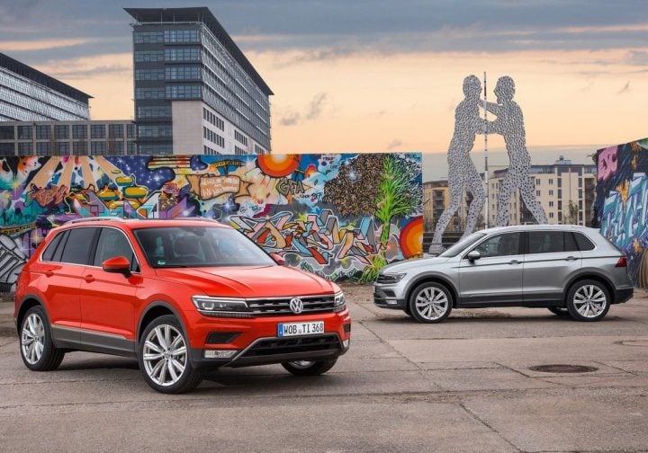 Upcoming New Volkswagen Cars in India volkswagen-tiguan-india-official-images-front-angle-side