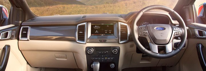 New Ford Endeavour India Launch dashboard