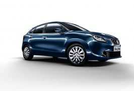 2015-new-maruti-baleno-india-blue-3-4th angle Cutout