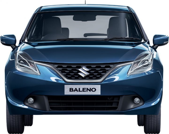 Maruti Baleno vs Dzire Comparison Price, Specs, Features 2015-new-maruti-baleno-india-blue-Front Shot