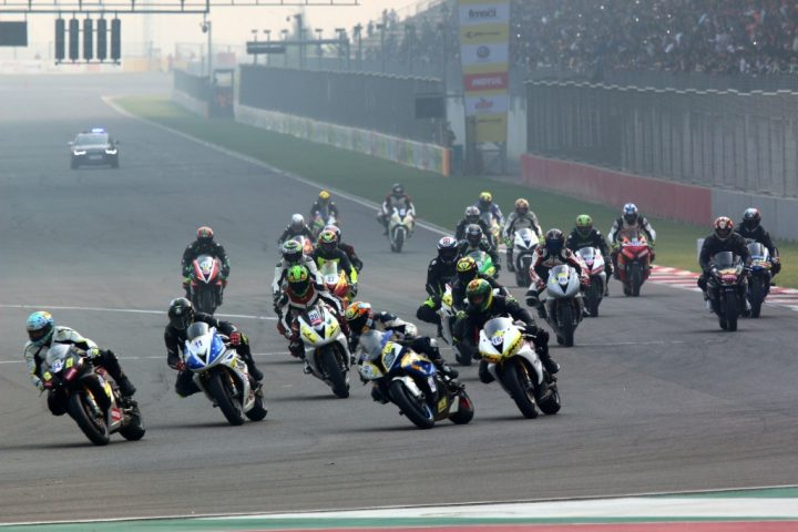 Racers at the JK Super Bike Cup