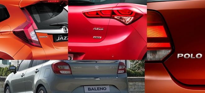 New Maruti Baleno vs Elite i20 vs Jazz vs Polo Comparison