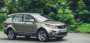 Tata hexa images front angle action shot