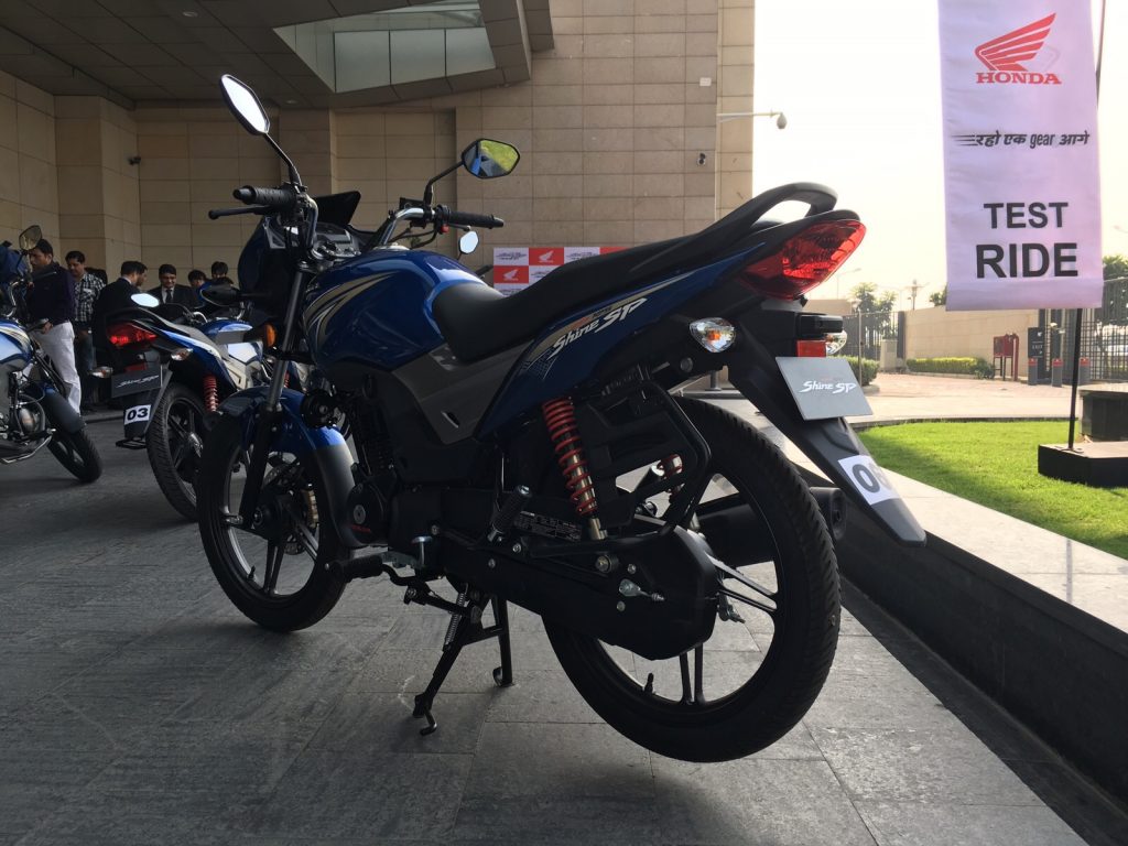 honda shine sp pearl siren blue