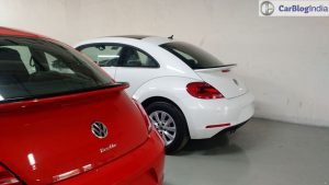 New volkswagen beetle india White orange rear side