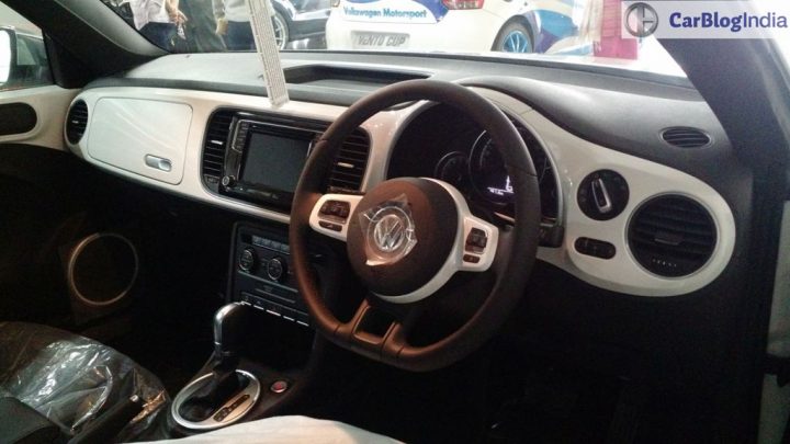 New volkswagen beetle india White interiors