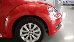 New volkswagen beetle india Orange side front