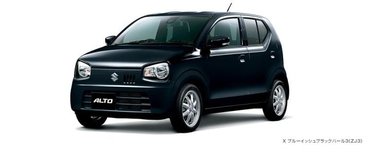 New Maruti Alto 2017 Japanese suzuki alto black side angle