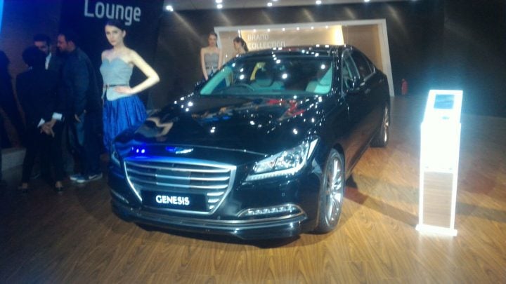 Hyundai genesis at auto expo