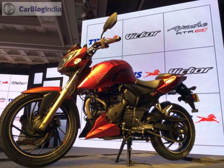 Upcoming New Bikes in India in 2017, 2018 - TVS Apache RTR 200 4V FI