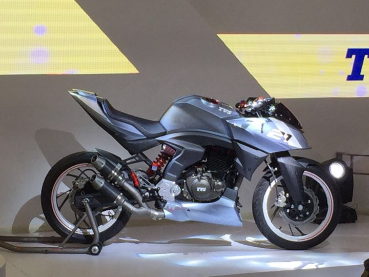 TVS Bikes At Auto Expo 2018 - TVS X21