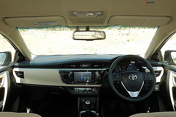 Toyota Corolla Altis Diesel Test Drive Review Photos Interior Dashbaord
