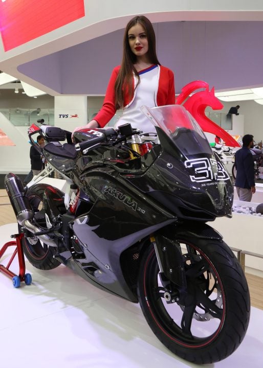 TVS Motor Company unveiled TVS - AKULA 310 at Auto Expo